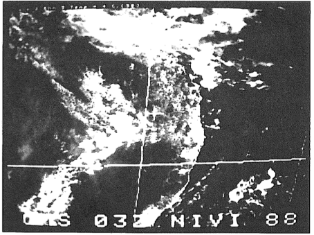 Cooyar Flash Flood 1988 - satellite image